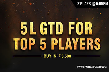 Spartan Poker returns with the April edition of ‘5 for 5’