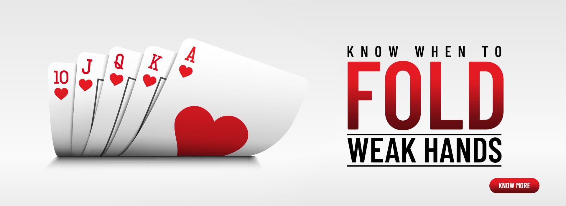 Knowing when to fold weak hands